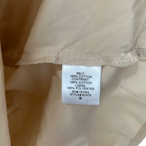 Tuckernuck Crochet Collier Dress S beige white cotton A-line coastal casual mod - Picture 10 of 12